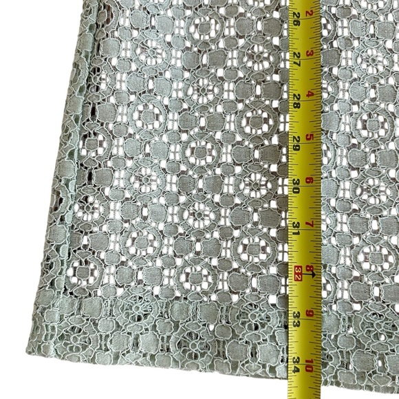 Victoria Beckham For Target Shift Dress Lace Overlay Mint Green Size M - Picture 4 of 8